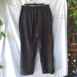 Snake Eyes Performance Rainwear Pants Mens Size L  Black Elastic Waist Snap Leg